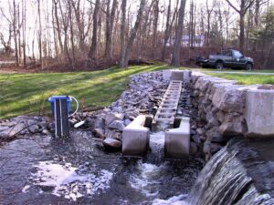 Steeppass Fishway with Blind Email Trap - Fishing Brook Fishway, Old Saybrook, Connecticut, US